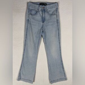 Veronica Beard Carson Ankle Flare High Rise Jeans Women's 27 Everest Blue Denim